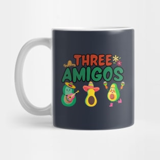 Tres Amigos Avocados Funny Cinco De Mayo Fiesta Mexican Mug